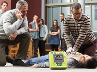 AED Defibrillator, Defibrillator Juramed, Schockgeber, Defi, Kardioversion
