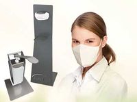 Desinfektionsspender, Mund Maske, FFP2 Maske, Covid-19 Antigen Test, Medizinischer Sauerstoff